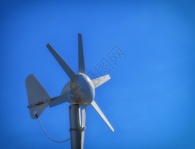 可再生能源产的小型风力涡轮机替代绿色清洁能源生态图片
