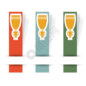 用于设计的彩色插图以白背景显示胜者杯用于您的设计图片