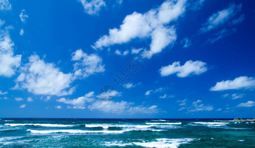 加勒比海和完美的天空图片