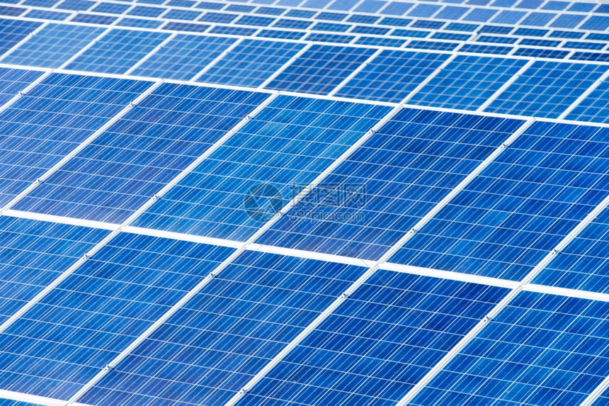 太阳能电池板细节摘要可再生能源图片