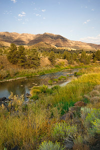 俄勒冈州立乡村的惊人美景JohnDayFosilBeds附近图片