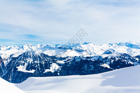 冬季地貌山景观美丽的冬天图片