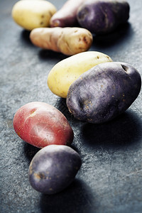新鲜土豆混合品种图片