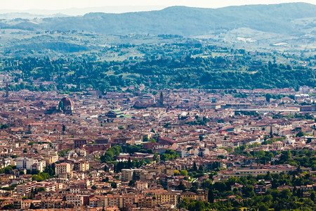 意大利佛罗伦萨古城的全景佛罗伦萨艺术历史和文化城托斯卡纳图片