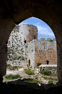 KrakdesChevaliers城堡塔加固墙壁十字军垒图片