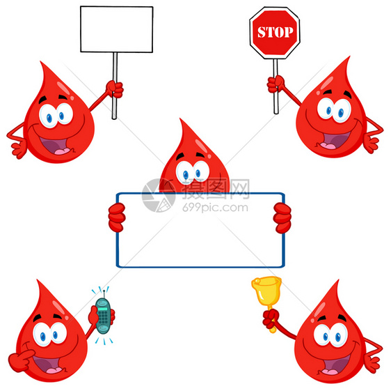 血滴卡通字符收藏图片