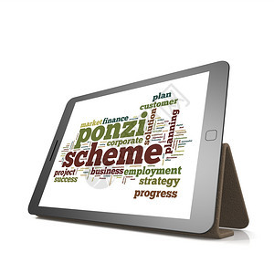 平板图像上的Ponzi计划字云上面的hires提供艺术作品可用于任何图形设计划字云在平板上的计划字云在平板上图片