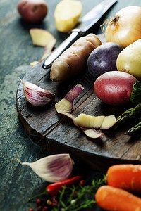新鲜有机蔬菜食物背景花园健康食品图片