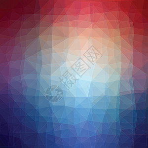 蓝色和粉红光度几何式低聚体样矢量图解形背景图片
