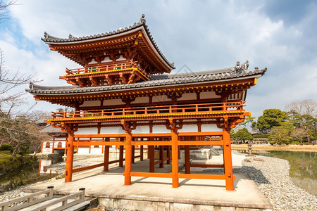 日本京都Uji镇Byodoin寺庙图片