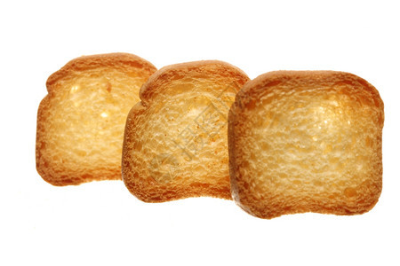 甜面包饼干孤立在白色上饮食品健康营养图片