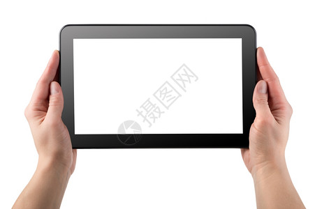 电脑浏览器屏幕框架白背景上孤立的平板电脑背景