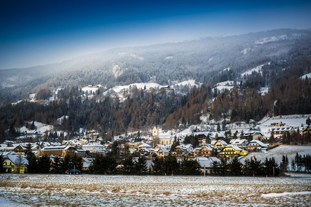 奥地利美丽的小镇风景图片