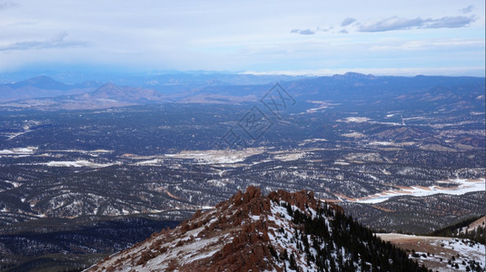 冬季科罗拉多PikesPeak公园风景背景图片