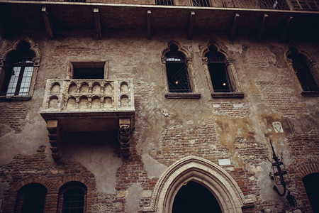 意大利维罗纳著名的密欧和朱丽叶阳台图片