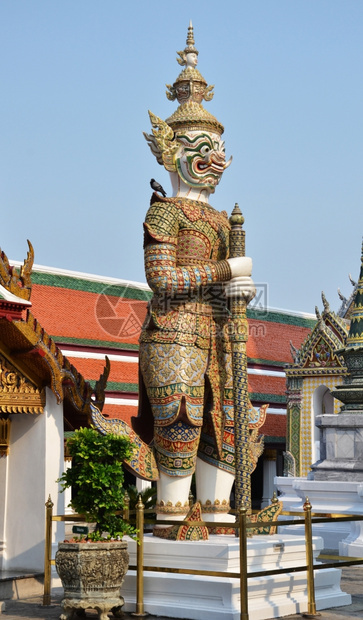 泰国曼谷皇宫建筑群雕像图片