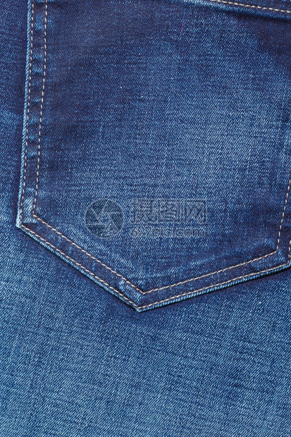 蓝色牛仔裤小口袋纹理背景图片