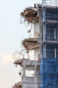 城市景象房屋的拆解建筑废墟被摧毁工业图片