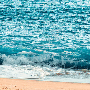 蓝海浪波图片