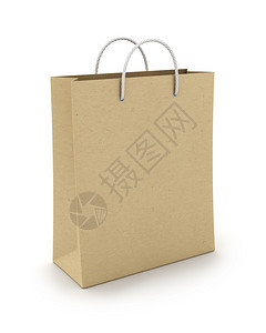 白纸购物袋用于广告和品牌空纸购物袋图片