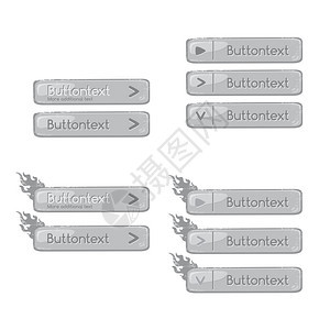 可编辑的按钮主题矢量图形艺术设计插图片
