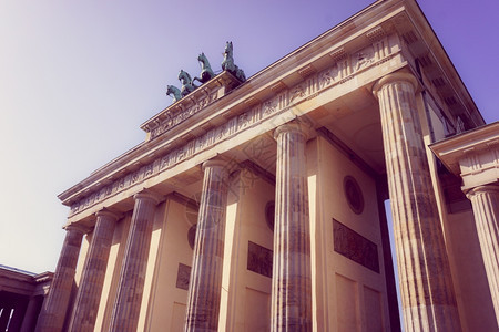 德国柏林著名的勃兰登堡门图片