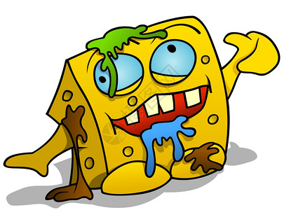 津冈垃圾怪体插画