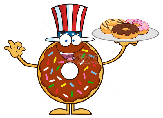 美国巧克力甜圈卡通饰品为圈服务图片