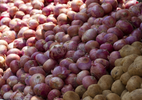 在印度果阿市场上的柜台新鲜多汁蔬菜在印度果阿市场上的柜台新鲜多汁蔬菜图片