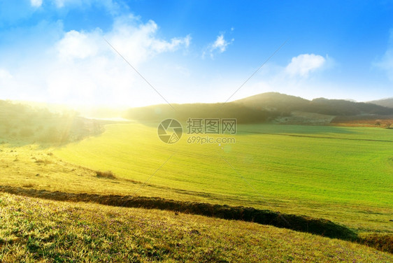 日出时的风景美丽构件图片