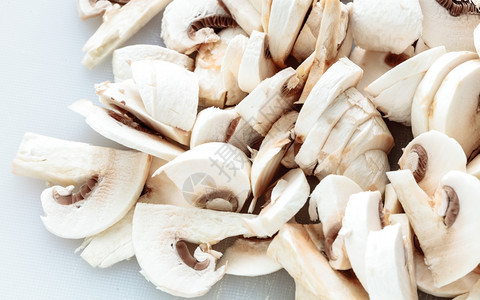 蔬菜食品关闭新鲜的白蘑菇图片