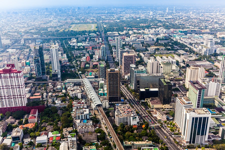 位于泰国曼谷建筑顶端的市镇景点曼谷市图片