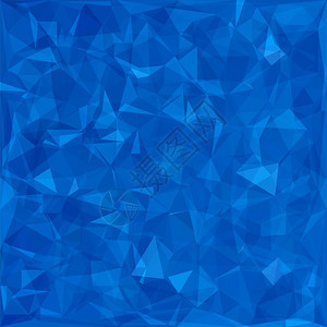 摘要蓝色多边形背景摘要蓝色多边形三角模式多边形背景图片