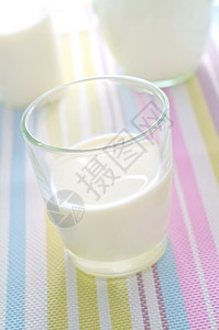 玻璃中的新鲜牛奶图片
