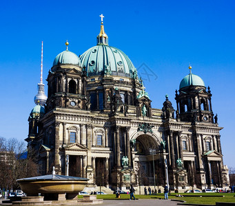 德国柏林市著名地标大教堂BerlinerDom图片