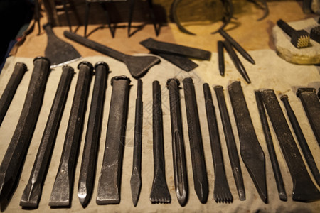 西班牙博览会的旧工具图片