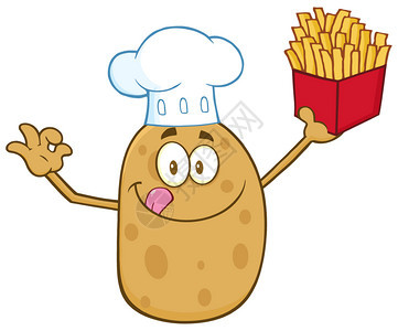 土豆大餐卡通字符图片