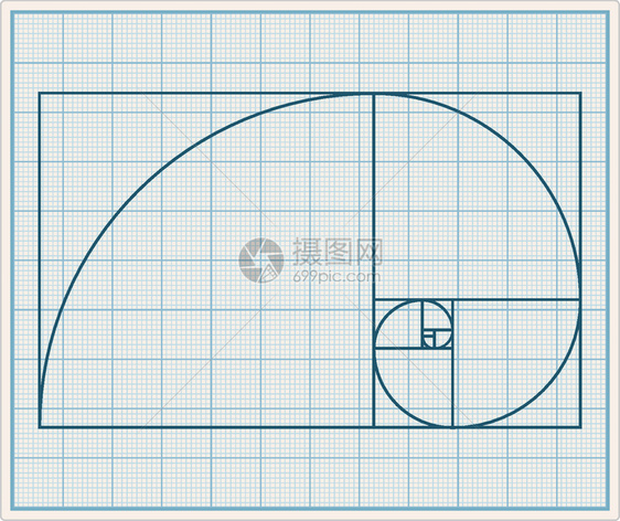 黄金分割螺旋图片