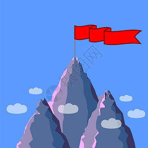 红旗在山顶图片