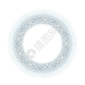 白色背景上孤立的装饰圆环框架图片