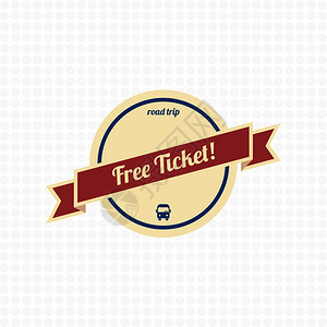 freeticket汽车标签矢量艺术图形插图片