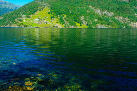 旅游度假和行挪威斯堪的纳维亚风景和海湾图片
