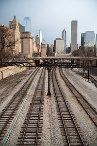 冬季Wont放弃在芝加哥中转地区图片