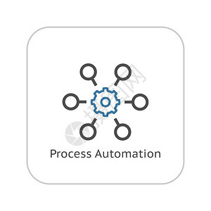 流程自动化图标业务概念平板设计单独说明平板设计图片