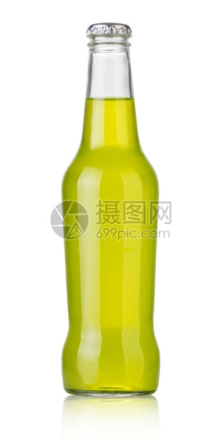 苏打水瓶非酒精饮料配有剪切路径图片