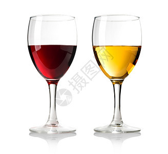 两杯葡萄酒白后饮图片
