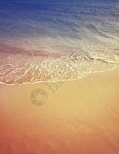 海水和沙子波浪图片