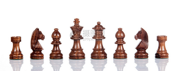 Wooden象棋一套数字白底子图片