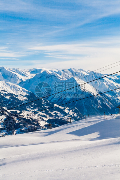 雪山阿尔卑斯高地貌图片