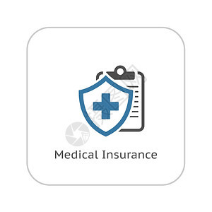 医疗保险图标平面设计单独说明图片